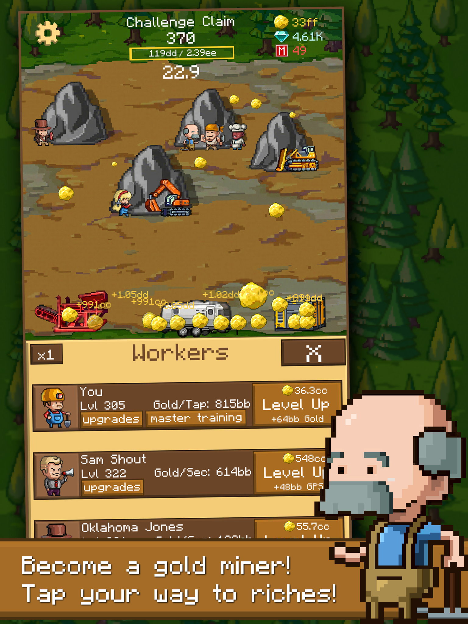 Goldcraft - Idle Games, Clicker Games screenshot 6