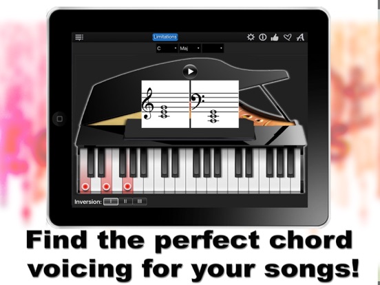 Piano Chords Compass Lite LR iPad app afbeelding 5
