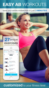 Easy Ab Workouts Free - Flatten and Tone Your Stomach and Back Fat screenshot