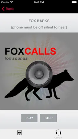 Game screenshot REAL Fox Calls & Fox Sounds for Fox Hunting - (ad free) BLUETOOTH COMPATIBLE apk