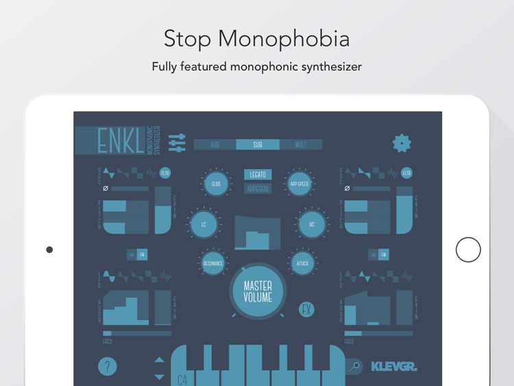 Enkl - monophonic synthesizer