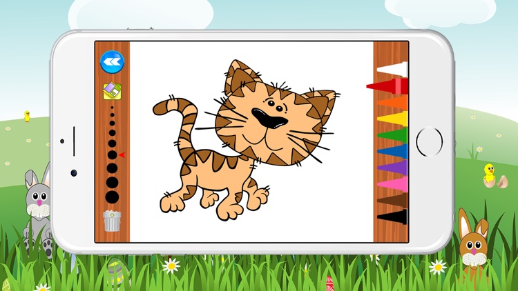 Cats Worlds Coloring Book for Preschool Game