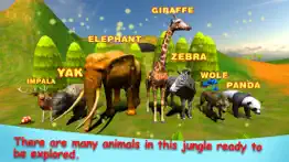 jungle animals in the zoo : let your kid learn about zebra, lion, dog, cats & other wild animals iphone screenshot 3