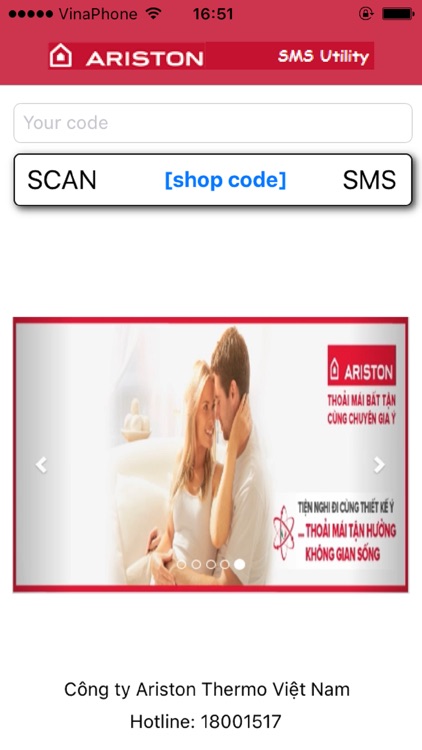 Ariston SMS