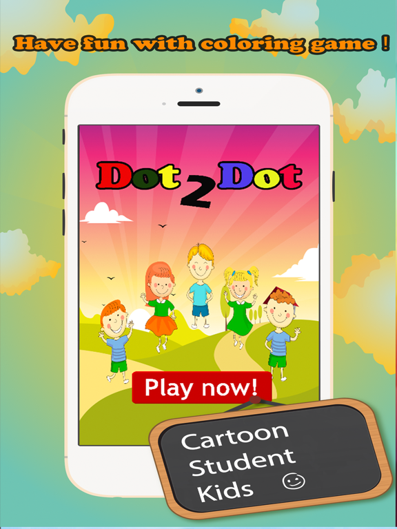 Brain dots Coloring Book - coloring pages dot games free for kids and toddlers iPad screenshot