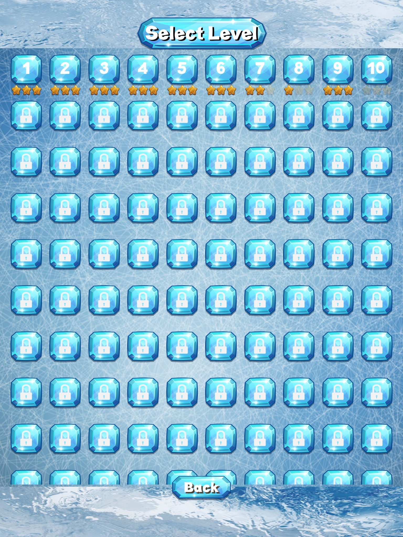 Unblock the Ice! - sliding puzzle