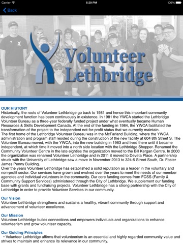 Volunteer Lethbridge Reporting HD screenshot 2