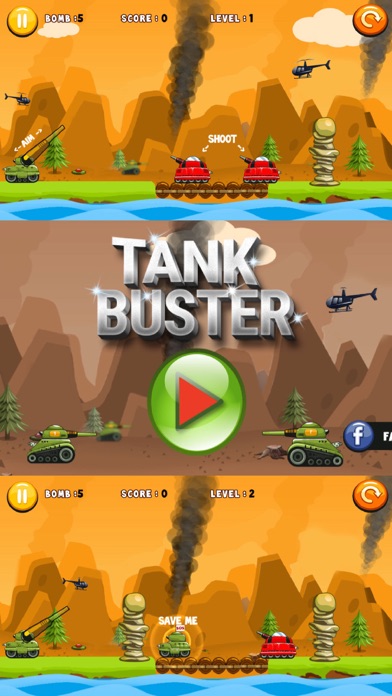 Screenshot #2 pour Tank Buster : Tank games, tank wars