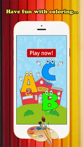 Game screenshot ABC Coloring Book for children age 1-10 (Spanish Alphabet Upper): Drawing & Coloring page games free for learning skill mod apk