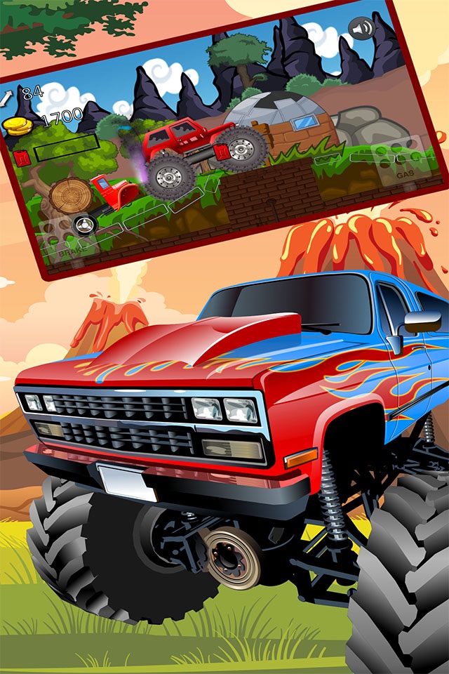 Monster Climb truck - Wood Transport Racing Game screenshot 3