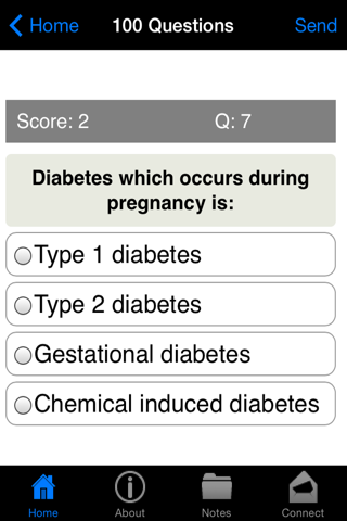 Learning Diabetes Care Quiz screenshot 2