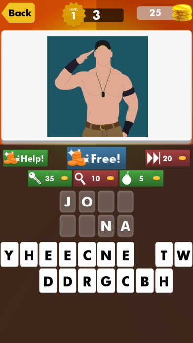 Wrestler & Divas Photo Quiz for Ultimate Wrestling Games Trivia Free Screenshot