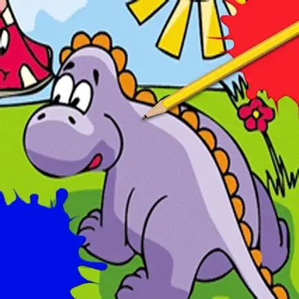дети раскраска книга динозавры HD Читы