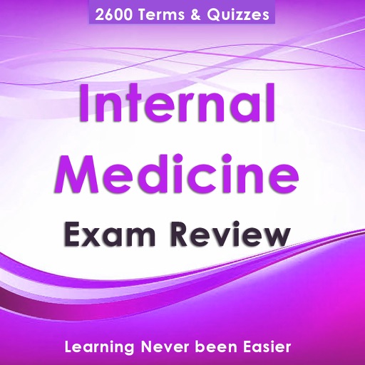 Internal Medicine Exam Review : 2600 Study Cards, Concepts explained & Quiz