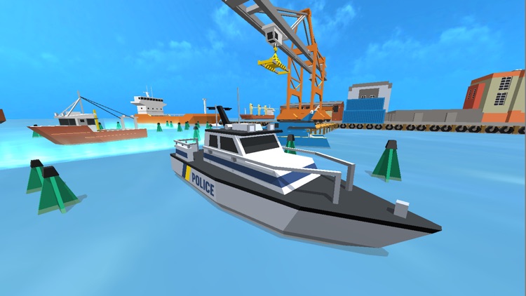 Super Police Boat  Parking & Docking Fastlane Driving Game!