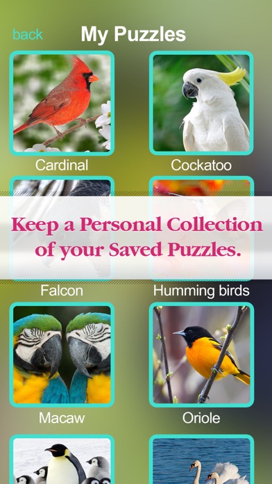 Screenshot #3 pour Puzzles Incroyable Jigsaw Oiseaux Collection Pro