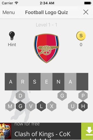 Football Clubs Logo Quiz screenshot 4