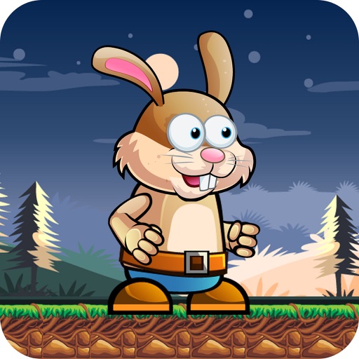 Funny Bunny Run - Crazy Asian Jungle Adventure Free Game icon