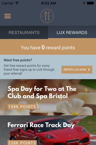 LUX Restaurant Dining Rewards screenshot 3