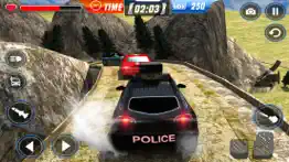 off-road police car driver chase: real driving & action shooting game iphone screenshot 2