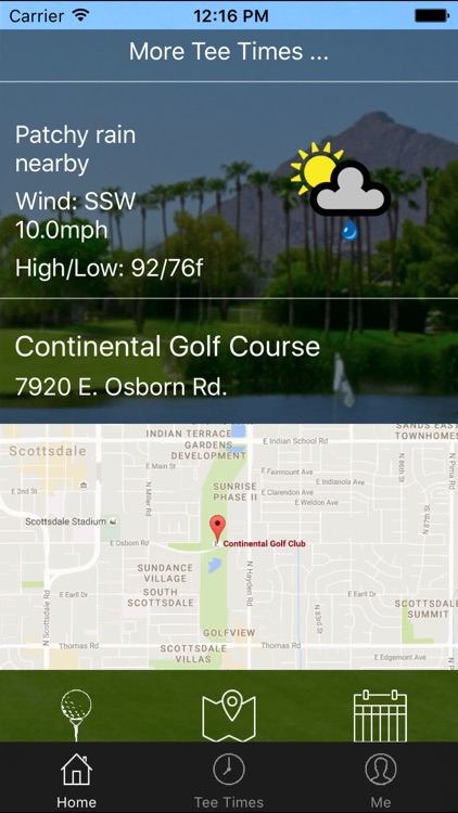 Continental Golf Tee Times