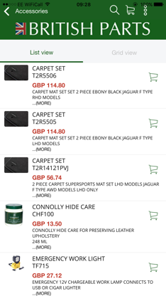 British Parts screenshot 2