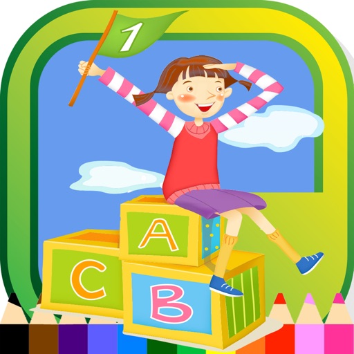 Learn ABC Coloring Book - Printable Coloring Pages with Finger Painting Educational Learning Games For Kid & Toddler icon