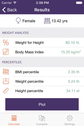 Instant Weight For Height screenshot 2