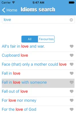 Game screenshot Advanced Idioms Dictionary apk