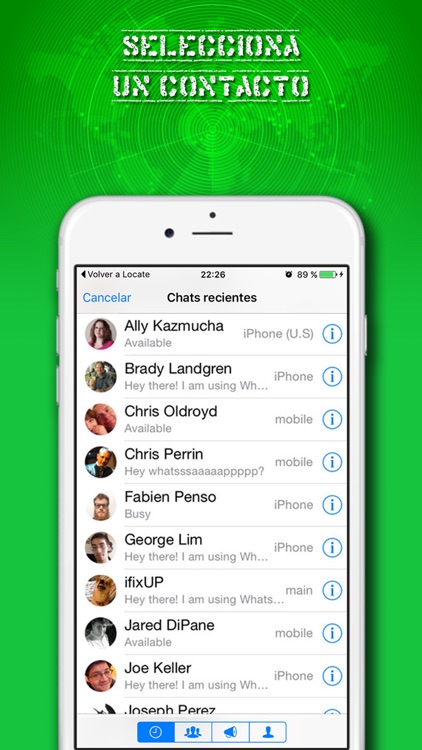 Mobile Locator for WhatsApp, coordinates of the location to send to your contacts FREE