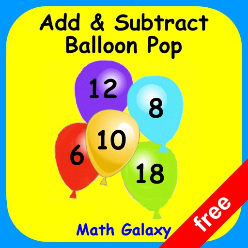 Add & Subtract Balloon Pop (free) Icon