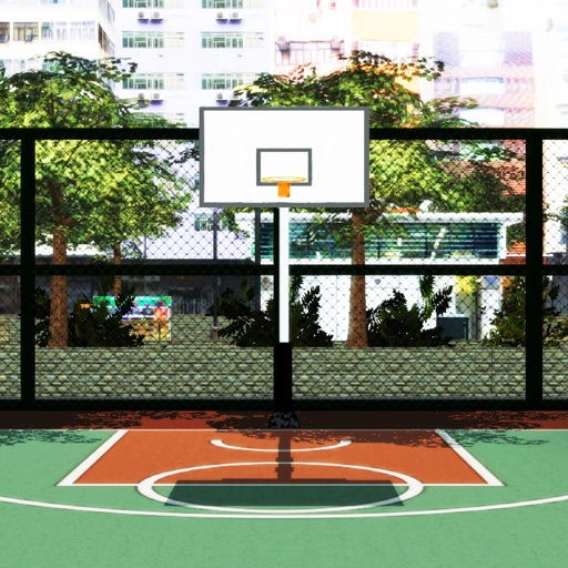 One-Person Basketball Court iOS App