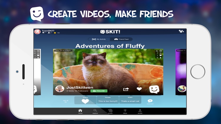 SKIT! - Animated Video Maker and Friend Messenger with Tons of Free Templates, Emoji, Animated Stickers, and GIFs