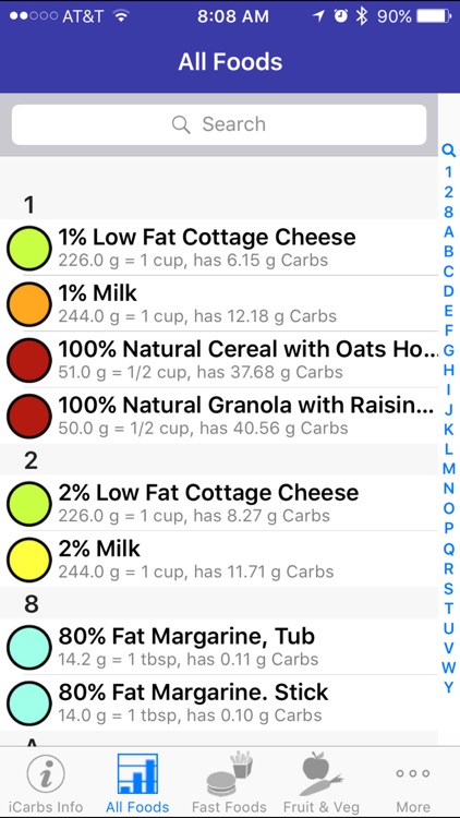 iCarbs - iNutrient: Carbohydrates