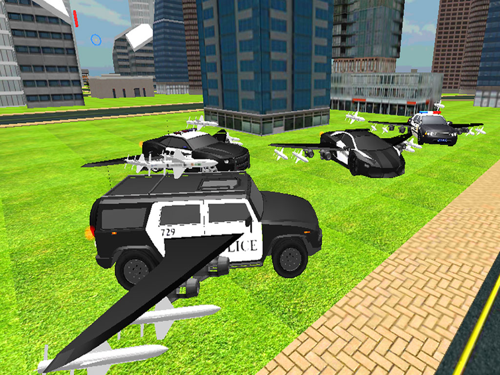 Flying Police Car 3D Driver – Reckless Chasing of Mafia Gangster Auto screenshot 6