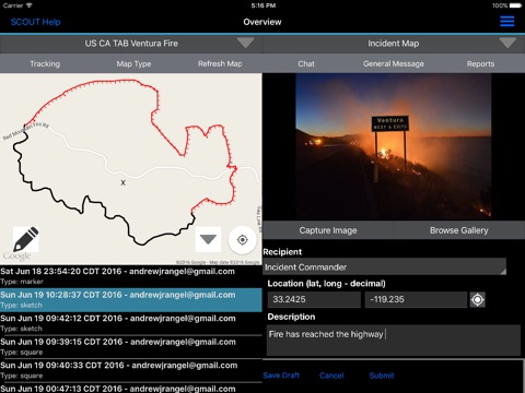 SCOUT California Situation Awareness & Collaboration Tool screenshot 2