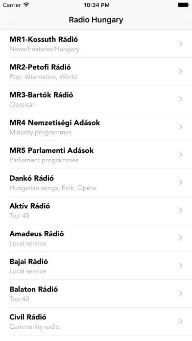 Screenshot #3 pour Hungarian & Hungary Radio Stations Online