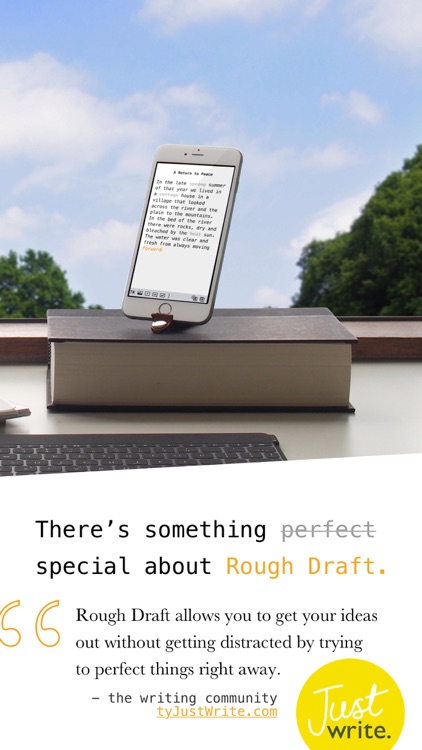 Rough Draft: Stop Editing and Just Write