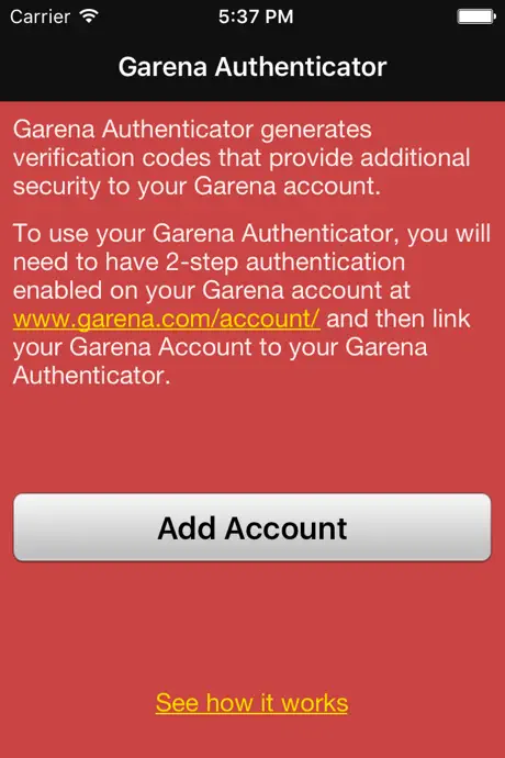 Garena Authenticator