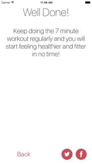 seven minute workout exercise iphone screenshot 1