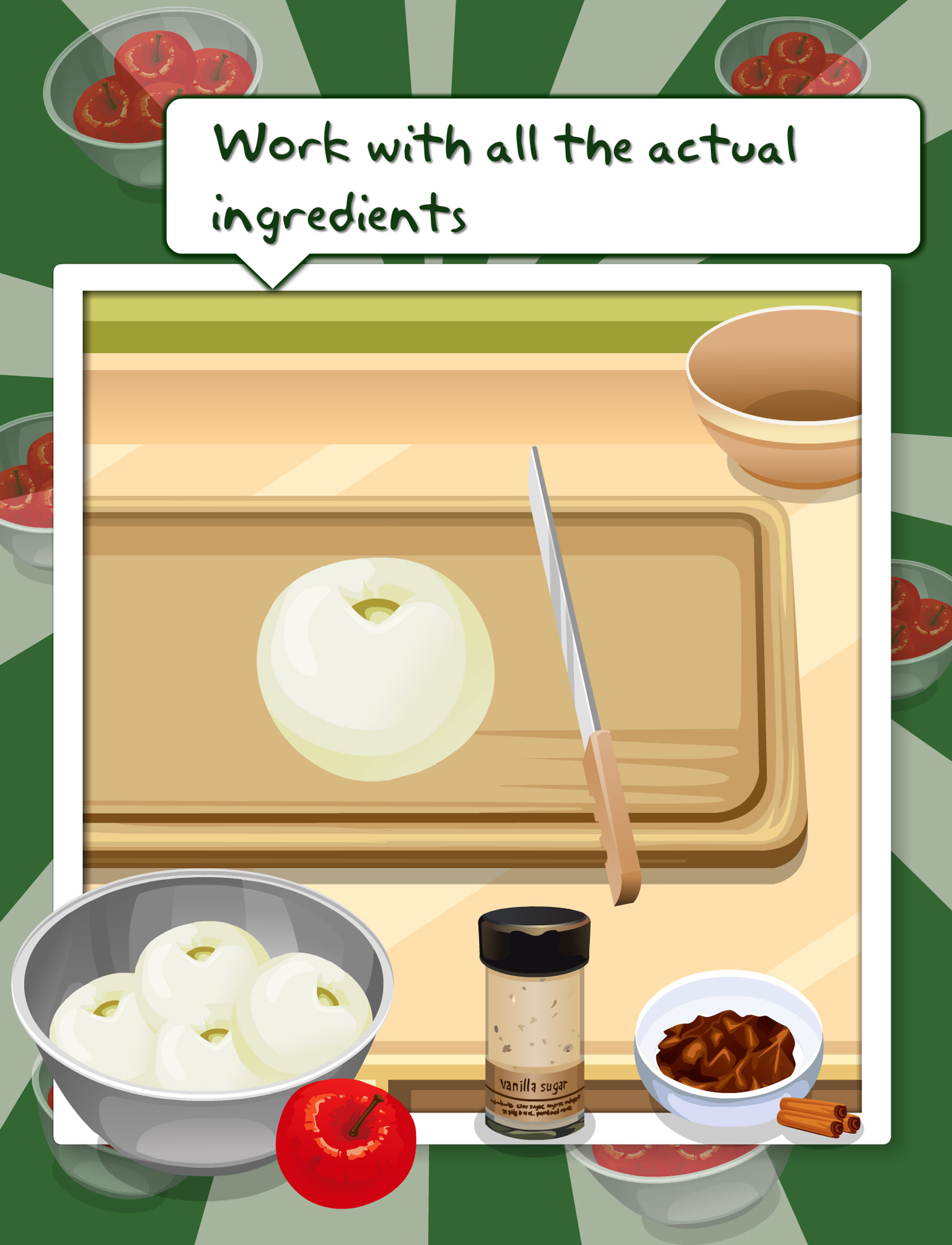 Tessa’s cooking apple strudel – learn how to bake your Apple Strudel in this cooking game for kids screenshot 7