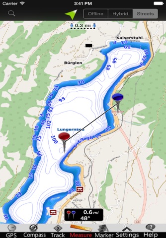 Lungern - Sarnen lakes Charts screenshot 4