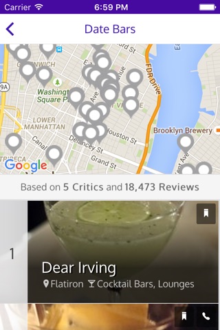 WhatsNom - Curated Top Lists for Restaurants and Bars screenshot 2