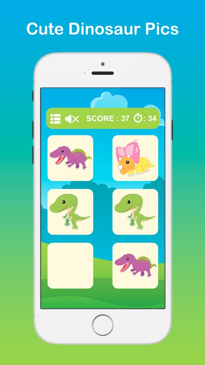 Dino Kids Matching - Dinosaur Memory Games Free For Kids HD