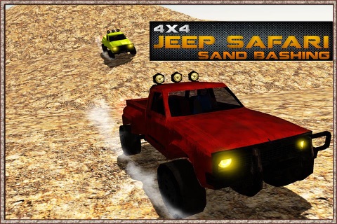 4x4 Jeep Safari Sand Bashing - Crazy Jeep Driving Stunts in Desert Mountains screenshot 3