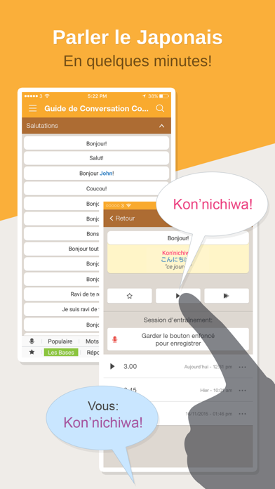 Screenshot #1 pour Guide de Conversation en Japonais: Hello Pal
