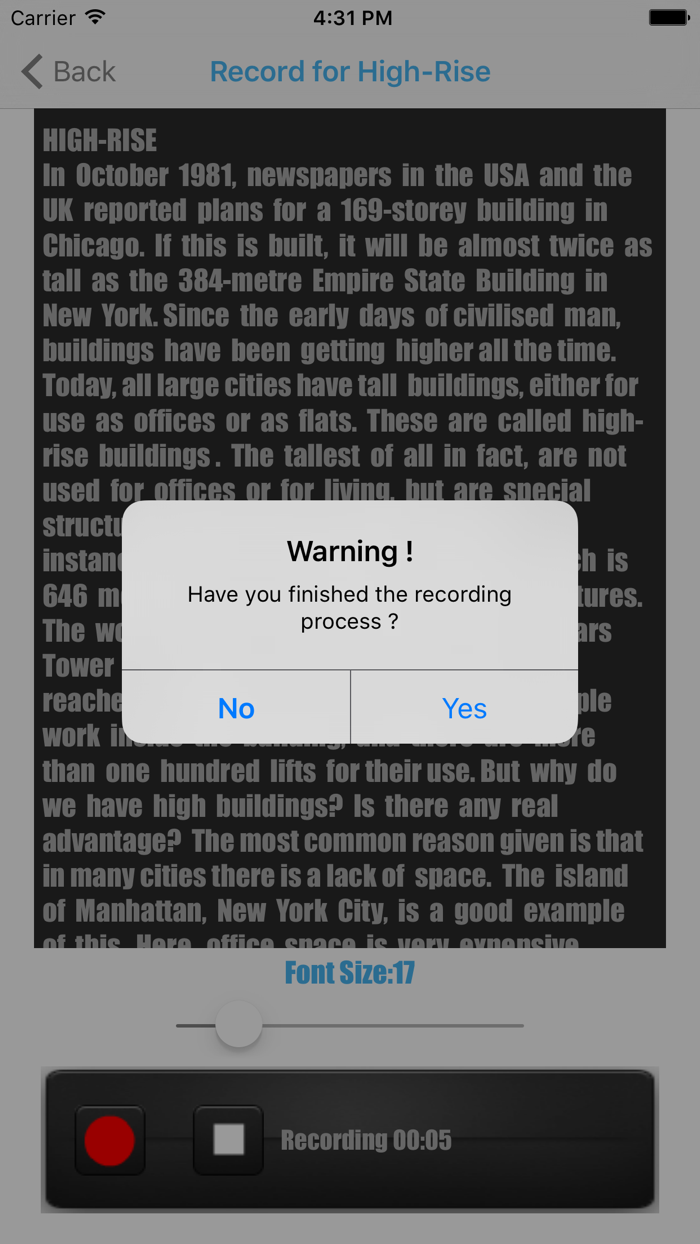 Reading English Listening