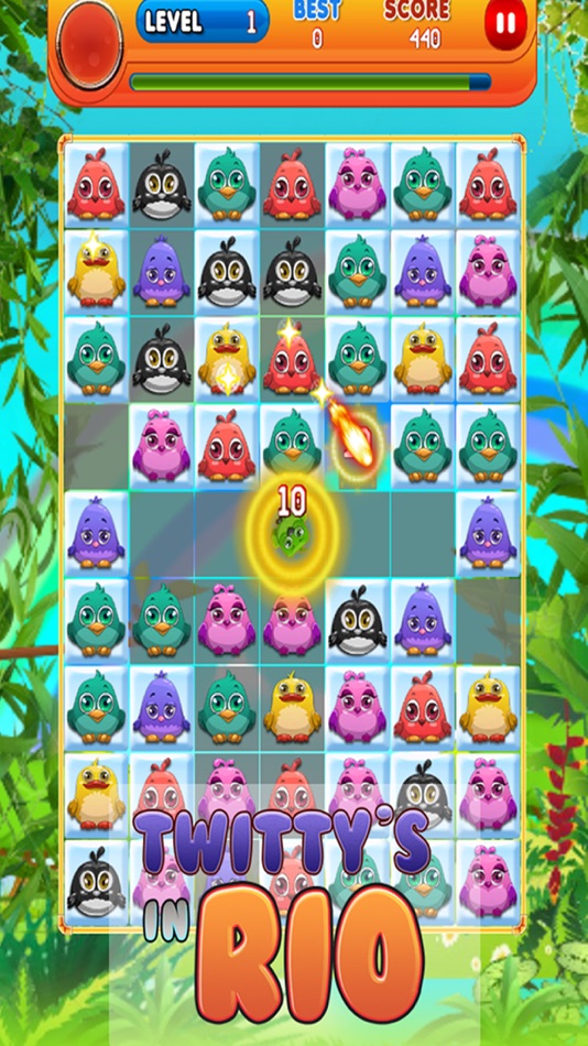 #4. Twittys in Rio - Free Birds Puzzle Game (iOS) Podle: Lime Soda Games