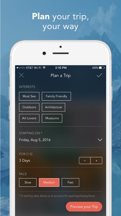 RueBaRue: Your Vacation in Minutes