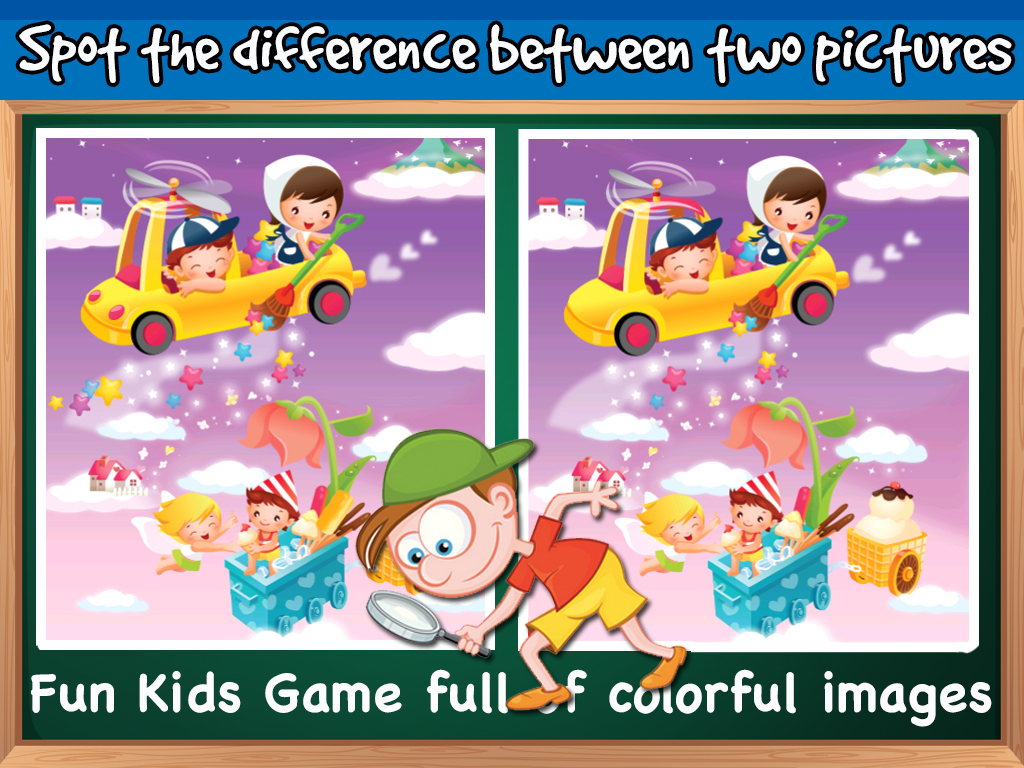 Spot the Difference for Kids & Toddlers - Preschool Nursery Learning Game